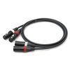 MOGAMI 2534 Red White 2 Pair XLR Microphone Cable (1m)