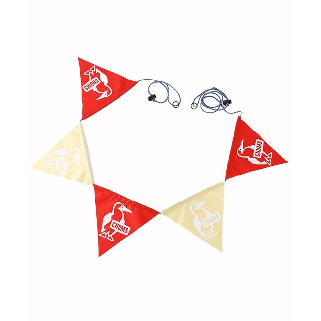 CHUMS CH62-1683-R001-00 Booby Logo Garland, Red, Rope 98.4 inches (250 cm)