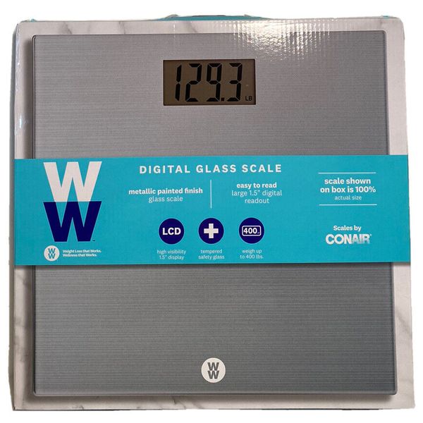 Weight Watchers Scale 400 lb Capacity Digital Glass Easy To Read