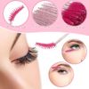 Set of 50 Disposable Lip Brushes and 50 Disposable Eyelash Brushes - Pink Colour