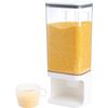 White Food Storage Container Wall Mounted Laundry Detergent Dispenser 5L