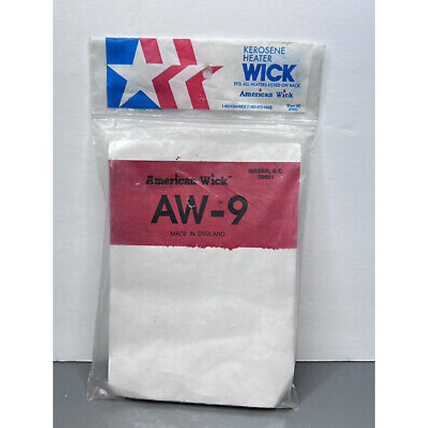 American Wick AW-9 Kerosene Heater Replacement Wick NOS New Sealed