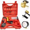 Hand Held Vacuum Pressure Pump Tester Set Brake Fluid Bleeder Bleeding Kit + Box