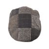 Heritage Traditions Wool Tweed Panel Peak Newsboy Cap Hat (Blue Patchwork)