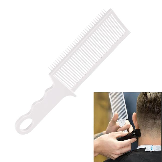 Mojiacong Barber Fade Combs, Professional Blend Comb, Hair Cutting Comb, Heat Resistant FlatTop Comb, Handle Curved Positioning Hair Clipper Cuts Tools for Men Salon Hairdresser Tools or Home