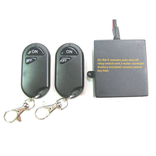 12V 15A 315mhz 5 minutes auto shutoff timer relay switch with remote control 