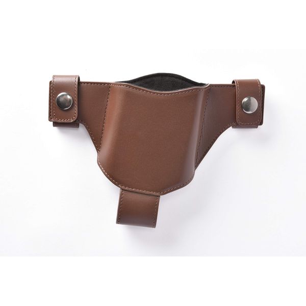 Genuine Leather Holster for Smartphone (Right) Chocolate