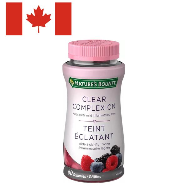 3PACK Nature's Bounty Clear Complexion, Helps improve mild inflammatory acne 60