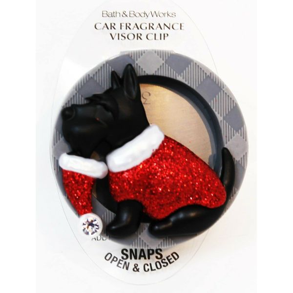 Bath Body Works Scentportable Visor Clip Holidog Scotty