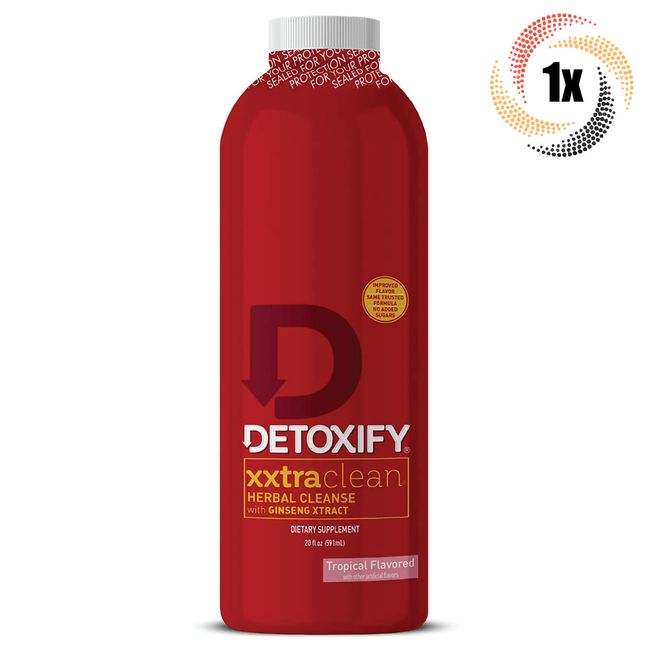 1x Bottle Xxtra Clean Detoxify Tropical Herbal Cleanse | 20oz | Fast Shipping