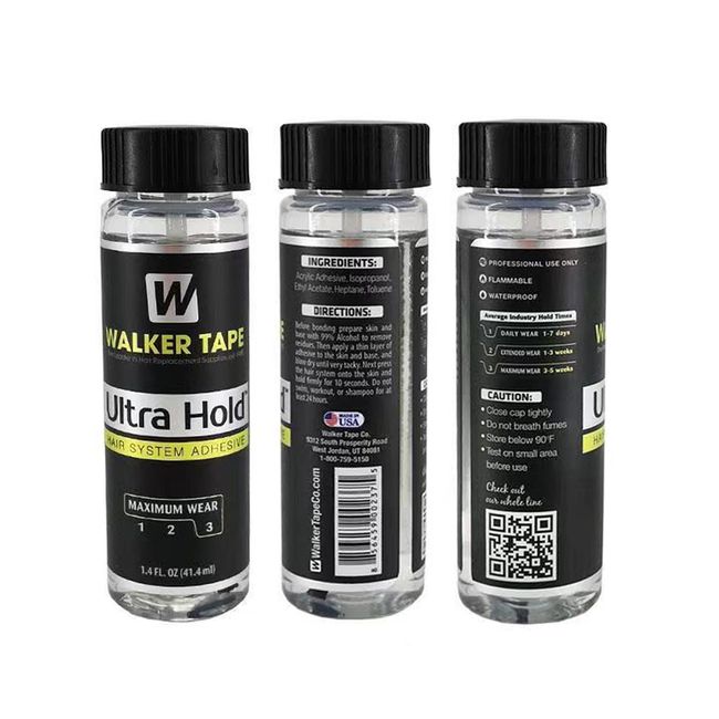 Walker Tape Ultra-Hold Hair System , Brush On Adhesive, 1.4oz bottle - That  Wig Shop