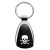 Novelty Skull Teardrop Key Chain (Black)