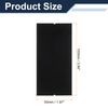 sourcing map 50pcs Vinyl Squeegee Fabric 4 Inch Pre-Cut Self-Adhesive Microfiber Replacement Felt for Squeegee Application Tool, Black