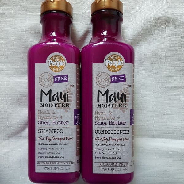Maui Moisture Heal&Hydrate+Sheabutter Shampoo&Conditioner 19.5 Fl.oz dry,damaged