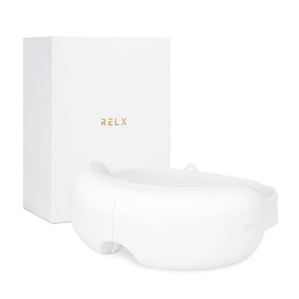 RELX Eye Warmer Supervised by Nationally Qualified Eye Care Advisors, Made by a Japanese Manufacturer, Equipped with Bluetooth Function, Eye Esthetics, Hot Eye Mask, Eye Beauty Device, Beauty Appliance, USB Rechargeable, Respect for the Aged Day Gift, Pre