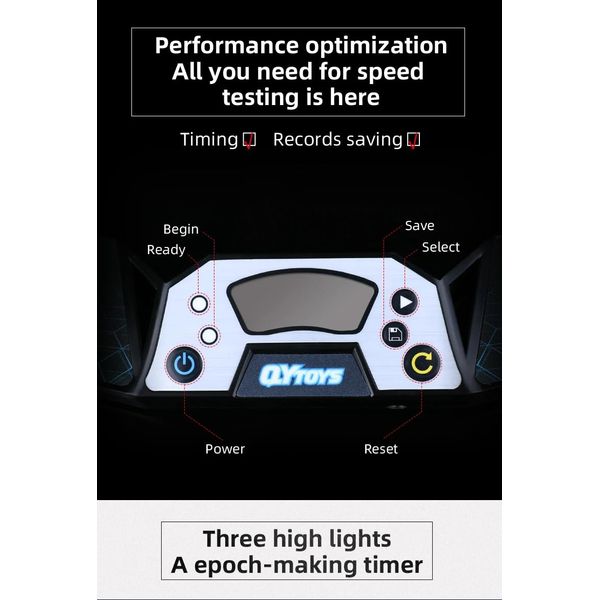 Qiyi Timer Magic Square Speed Cup Timer for Competition Unisex Educational Toy ABS Magic Cubes Pro Timer