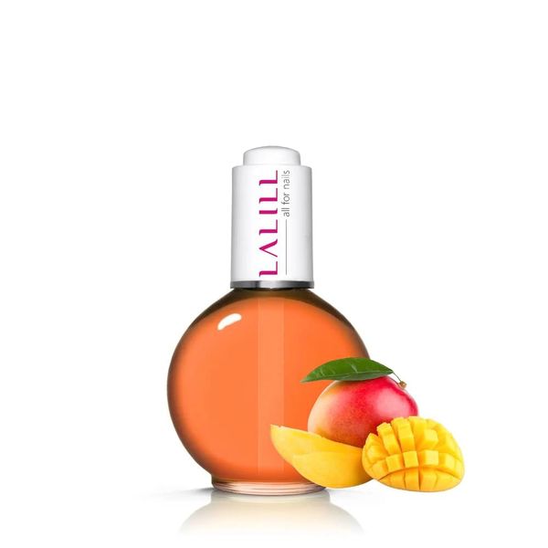 LALILL Nail & Cuticle Oil 75ml - Mango Nagelpflegeöl - Nagelöl Pflege für Nägel & Nagelhaut - Maniküre Naildesign Hände - Vegan - Mit Pipette