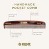 Kent Brushes Handmade Combs Range Small Size Coarse and Fine Comb