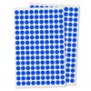 15,000 Pack - 10mm Round Coloured Dot Stickers Labels, Blue