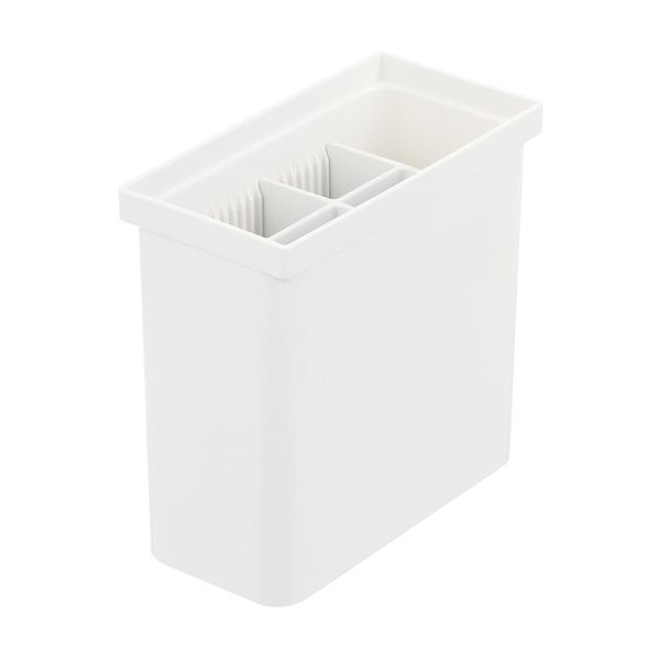 Richell Totono N Kitchen Tool Stand for Drawers, White, 5.5 x 2.8 x 5.5 Inches (14 x 7 x 14 cm)