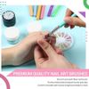 8Pcs Nail Art Brush Set, 7Pcs Nail Brushes + 1Pc Nail Dotting Tool
