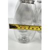 12 Pack Oval Clear Plastic Soap Dispenser Squeese Bottles w/ Caps.