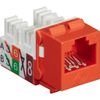 Black Box GigaTrue2 CAT6 Keystone Jack - Unshielded 110 Punchdown Type TAA Orange