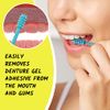 Denture Dart V2 Hard Plastic Denture Gel Adhesive Remover - Remove Denture Gel Adhesive from Mouth & Gums, Denture Glue Removal Tool, Oral Hygiene, Scraper w/Textured Grip and Rigid Bristles