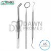 90 Basic Dental Instruments Set College Tweezer Explorer Mirror Plier German Gr