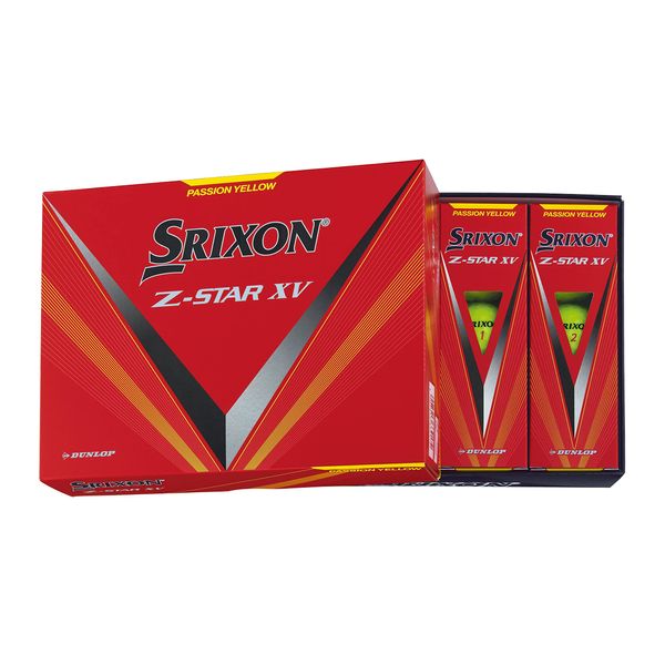 Dunlop Golf Balls SRIXON Z-STAR XV 2023 1 Dozen (Pack of 12) Premium Passion Yellow