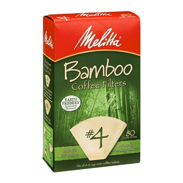 Melitta 63118 #4 Bamboo Filters 80 Count