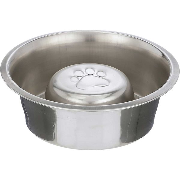 Neater Pet Brands Stainless Steel Slow Feed Bowl for Dogs or Cats - Fits in Neater Feeders and Other Raised Feeders (3 Cup)