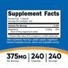 Nutricost Magnesium Oxide 375mg, 240 Capsules, 240 Servings