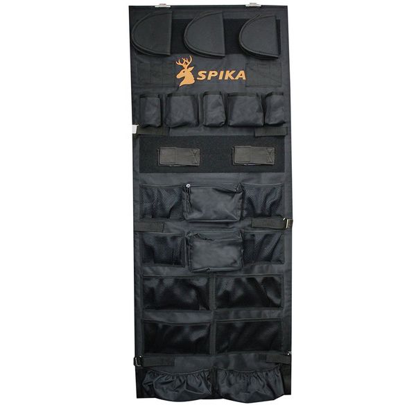 SPIKA Gun Safe Door Organizer,Indoor Molle Panel Gun Cabinet Stack on Liberty Safe Accoeeories with Pistol Pouch Rifle Holder (18W*48H Inches)