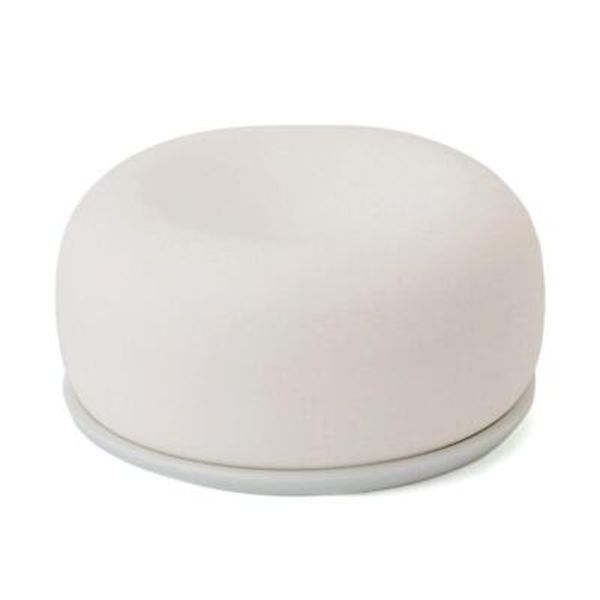 MUJI Aroma Stone with Plate White Φ6.5cm x H3cm  Essential Oil Diffuser NEW
