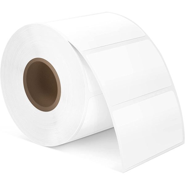 1000 Etiketten Selbstklebend 60x30mm Adressetiketten Haushaltsetiketten Tiefkühletiketten Aufkleber Zum Beschriften für Büro Küche und Marmelade (1000 Etiketten/1 roll)