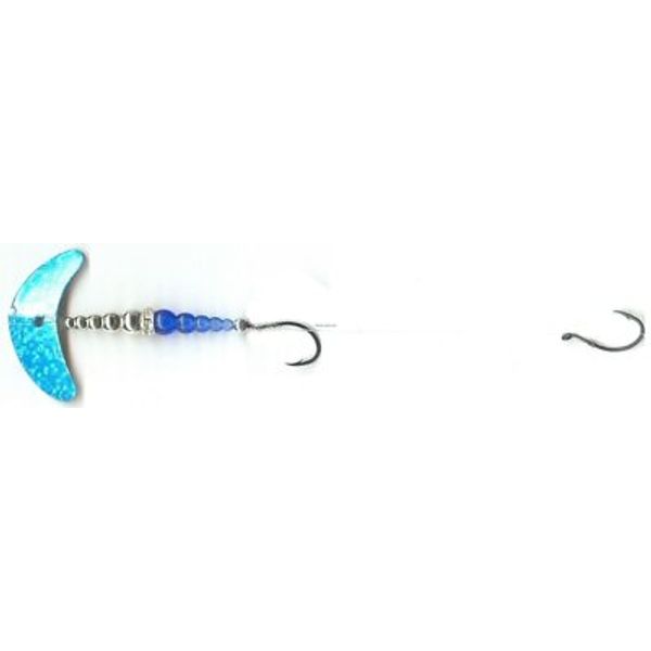Mack's Lure Double Whammy Walleye Spinner Rig BluSilTigerBlde/Chrm/BluBead 21207