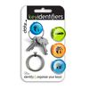 Dotz Key Identifiers, 3-Count with Two Rings, Bright Colors (DKI141MC-C)