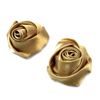 Clan SC-100 Flower Corsage, 6 Colors Available, Flower Shoe Clips Made of Shiny Satin Material! 1 Pair (1 Pair) Shoe Accessories, After-parties, Graduations, Exams, Weddings, gold