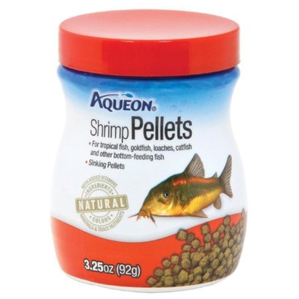 Aqueon Shrimp Pellets Fish Food 3.25 oz