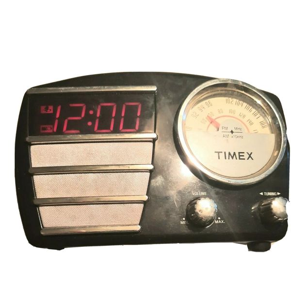 Vintage Timex Clock Radio Model T247B, LCD Time Display, Works Great