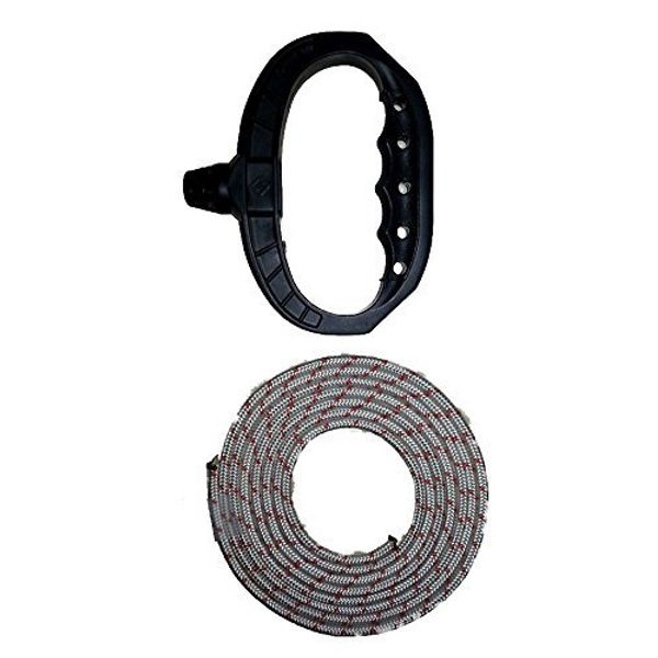 Yaciw 5mm Diameter Recoil Starter Rope (7 Feet) and Big Snow Blower Starter Handle 2 Piece Bundle