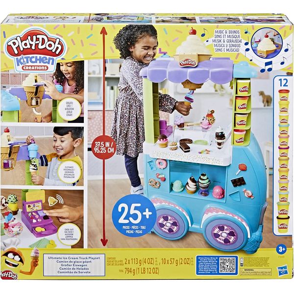 Play-Doh Kitchen Creations Ultimate Ice Cream Truck Toy Playset * play dough