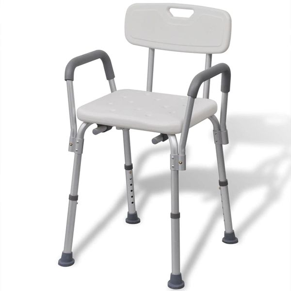 Matybobe Aluminum White Shower Chair