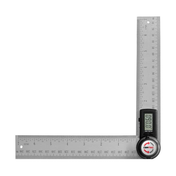 2 in 1 Digital Angle Finder Ruler GemRed 200mm Digital Protractor Stainless Steel Angle Rule with LCD Display