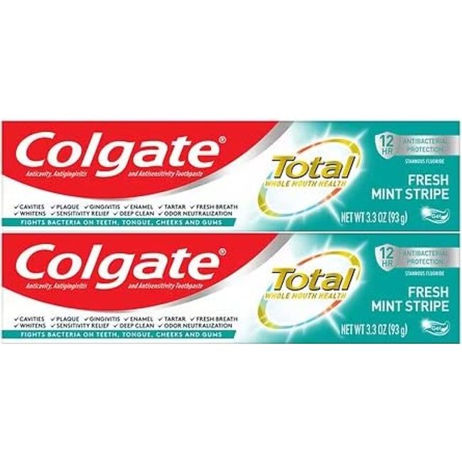 Colgate Total Fresh Mint Stripe Toothpaste, Mint Gel Toothpaste