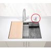 ZUHNE Built In Soap Dispenser Pump for Kitchen Sink, Top Refill, Stainless Finish