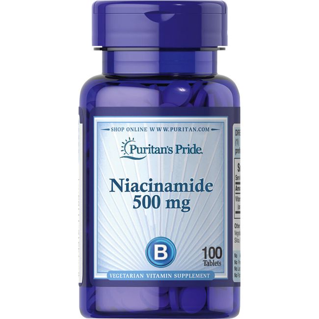 Puritan's Pride Niacinamide 500 mg - 100 Tablets