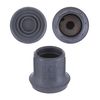 4x Z-Tec Rubber Ferrules 29 mm Grey for Walking Frames