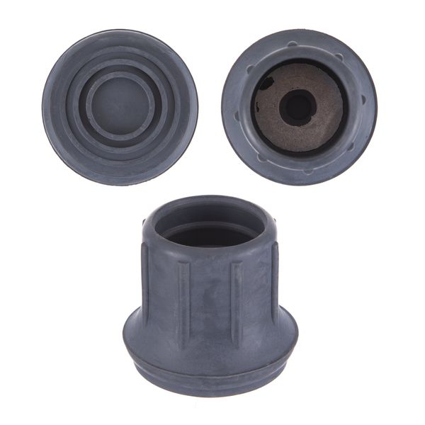 4x Z-Tec Rubber Ferrules 29 mm Grey for Walking Frames